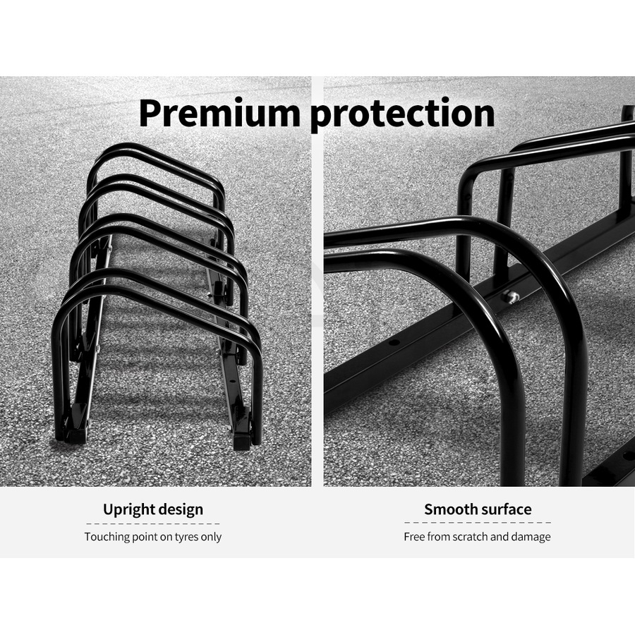 Monvelo 4 Bikes Stand Bicycle Bike Rack Floor Parking Instant Storage Cycling Portable