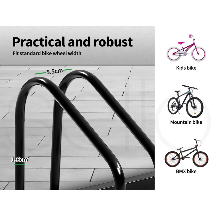 Monvelo 4 Bikes Stand Bicycle Bike Rack Floor Parking Instant Storage Cycling Portable