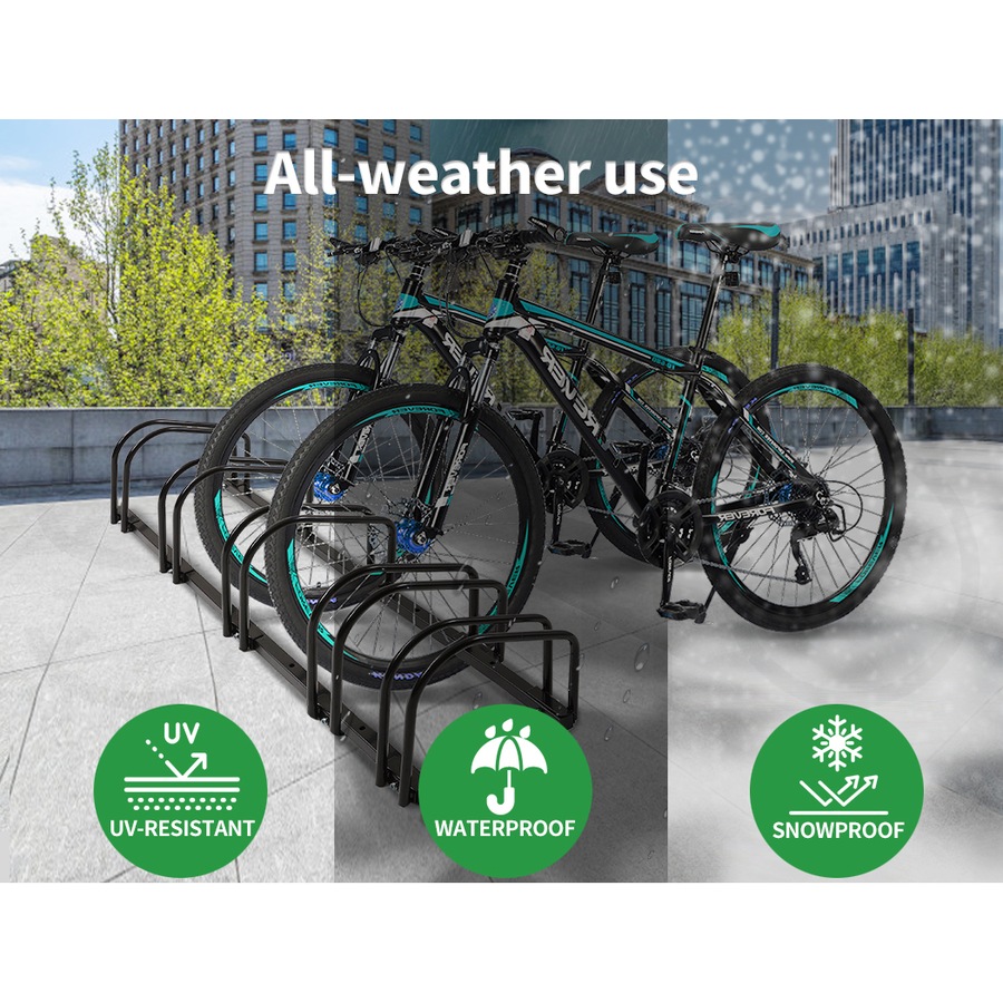 Monvelo 4 Bikes Stand Bicycle Bike Rack Floor Parking Instant Storage Cycling Portable