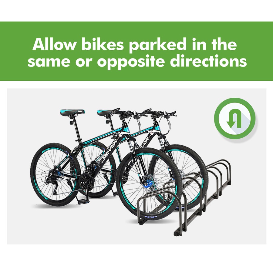 Monvelo 4 Bikes Stand Bicycle Bike Rack Floor Parking Instant Storage Cycling Portable