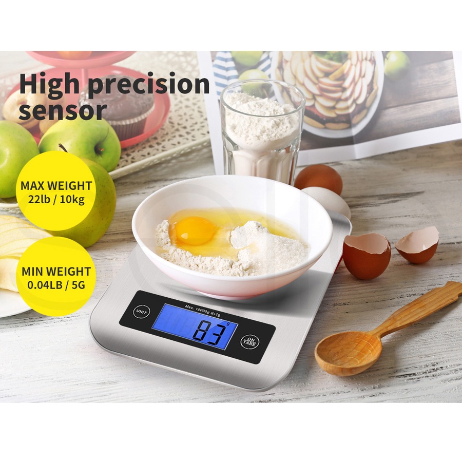 Toque Digital Kitchen Food Scales 10kg LCD Electronic Balance Weight Postal Scale