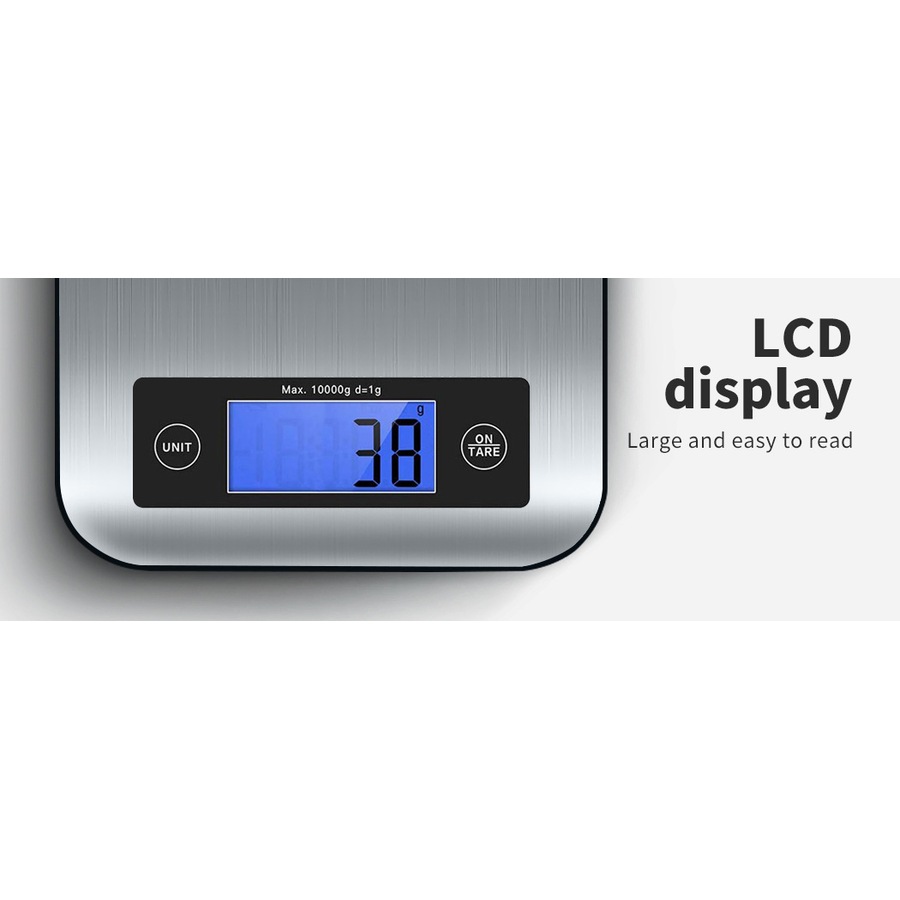 Toque Digital Kitchen Food Scales 10kg LCD Electronic Balance Weight Postal Scale