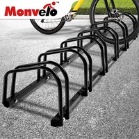 Monvelo 6 Bikes Stand Bicycle Bike Rack Floor Parking Instant Storage Cycling Portable