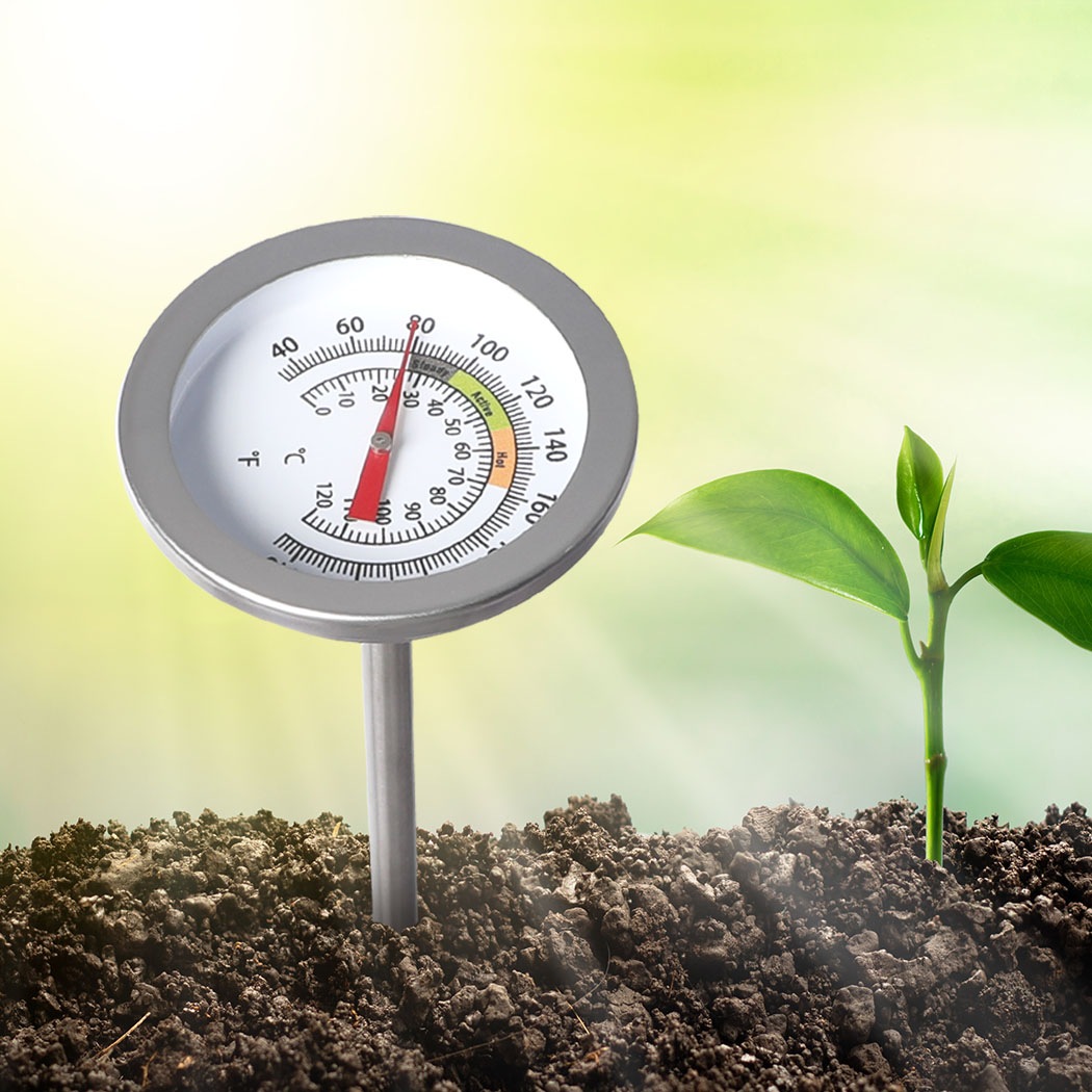 Lambu 90cm Soil Thermometer Compost Ground Stainless Steel 0 120? Fertilizer Australia