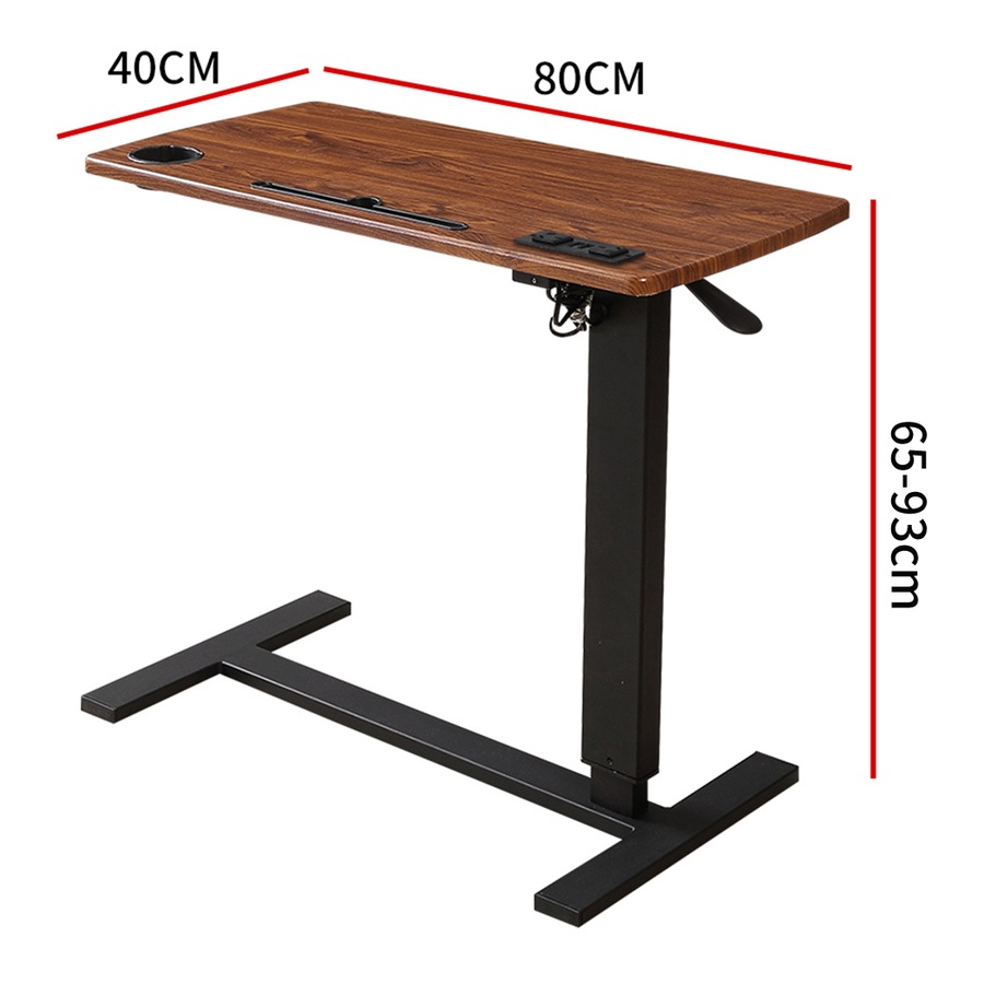 Levede Mobile Standing Desk Height Adjustable Bedside Laptop Study Desk