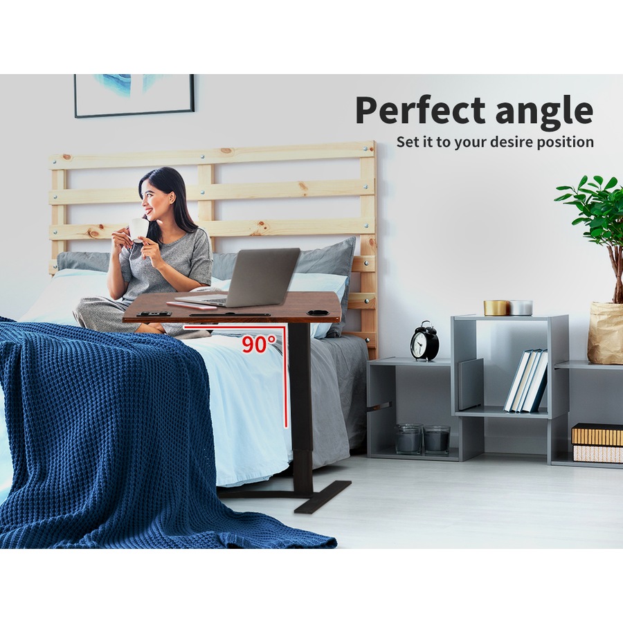 Levede Mobile Standing Desk Height Adjustable Bedside Laptop Study Desk