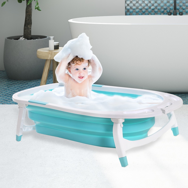 Buy Baby Bath Tub Infant Toddlers Foldable Bathtub Safety Bathing