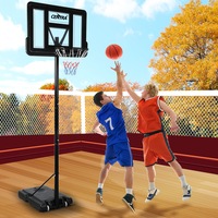 Centra Basketball Hoop Stand Portable 1.3-3.05M Height Adjustable Net Ring Adult