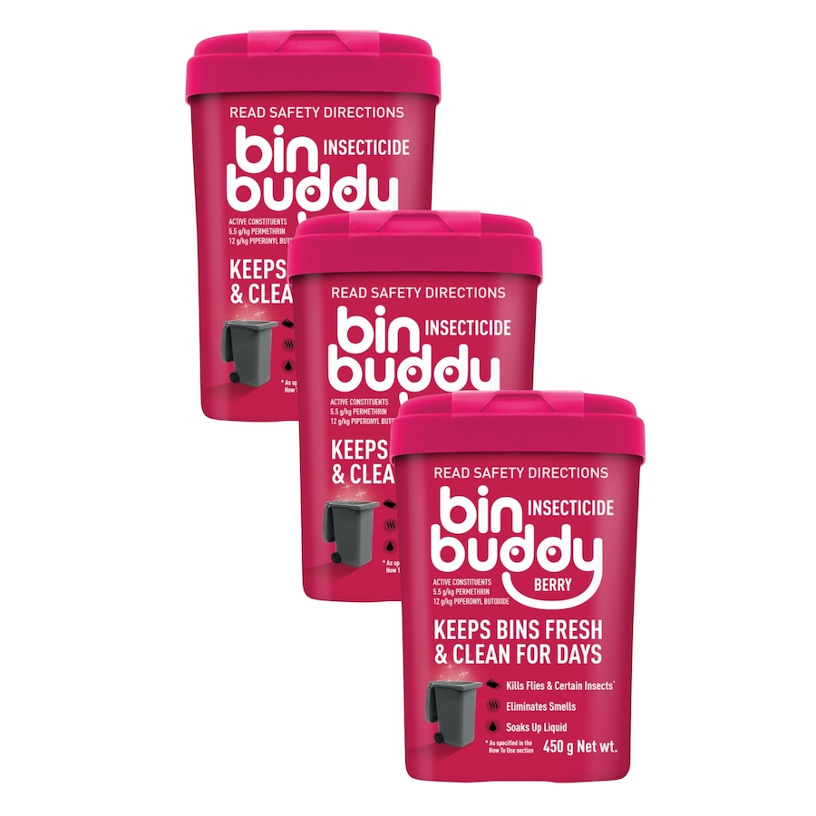 Bin Buddy Berry Blast 450g Powder x3