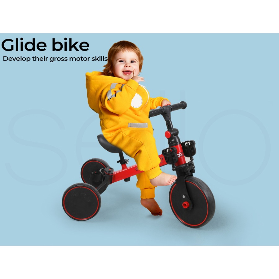 BoPeep Toddler Tricycle 3-in-1 Balance Ride-On Push Bike