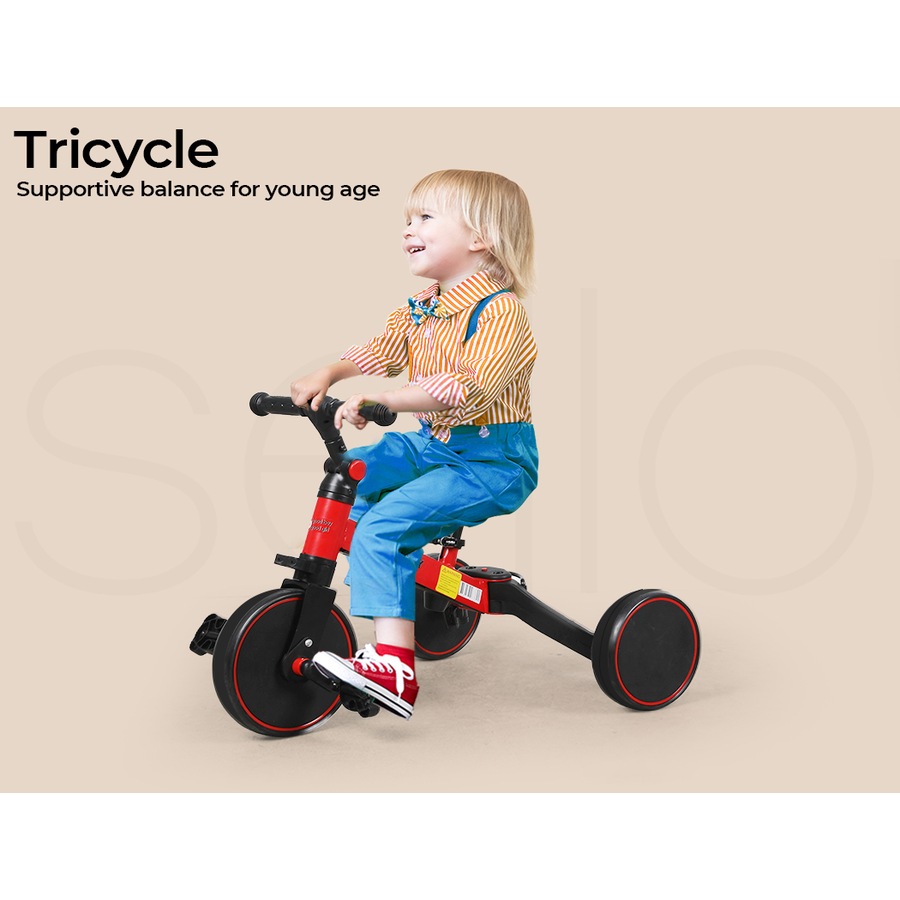 BoPeep Toddler Tricycle 3-in-1 Balance Ride-On Push Bike