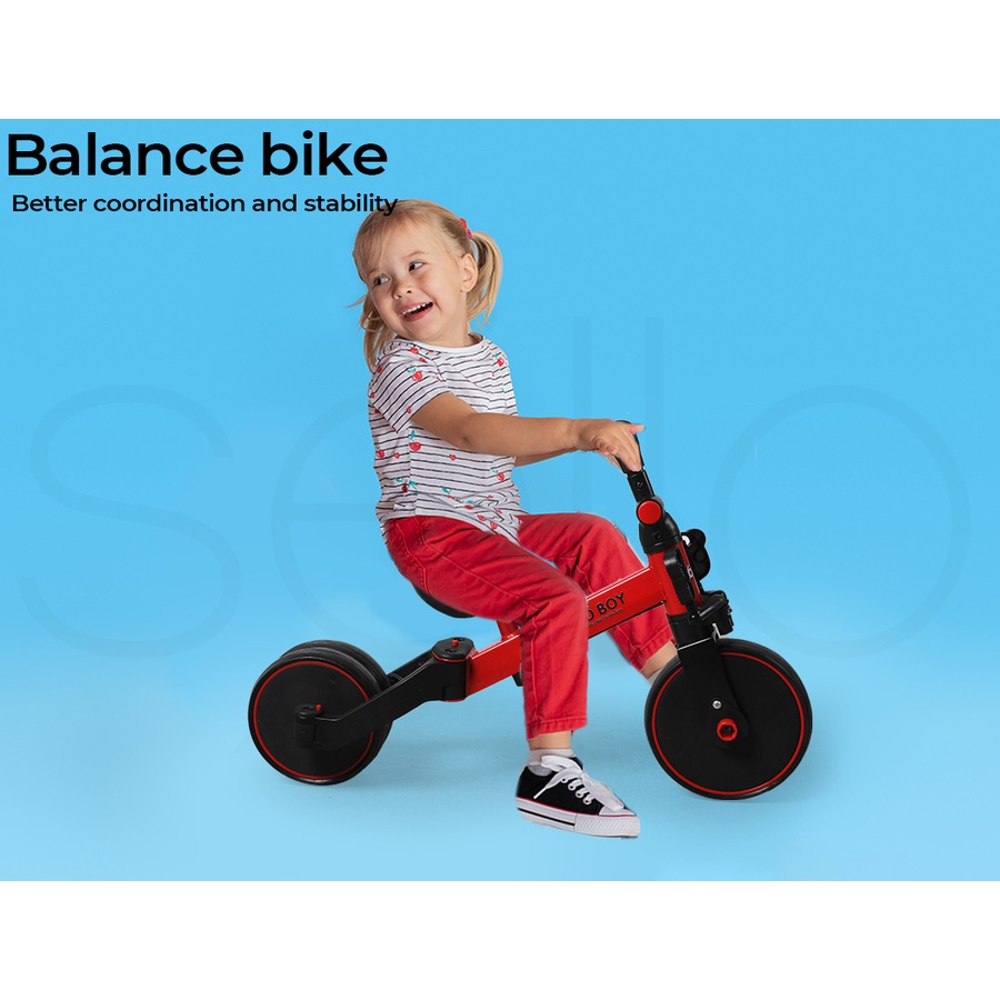 BoPeep Toddler Tricycle 3-in-1 Balance Ride-On Push Bike