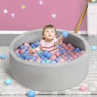 Bopeep Kids Balls Pit Baby Ocean Play Foam Pool Barrier Toy Padding Child Grey