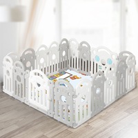 Bopeep Kids Playpen Baby Safety Gate Toddler Fence Child Play Game Toy 18 Panels