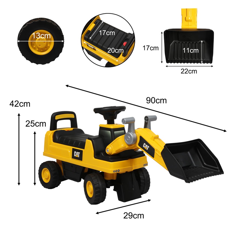 Traderight Caterpillar Liscenced Ride On Bulldozer Sand Beach Toddler Play Toy Outdoor