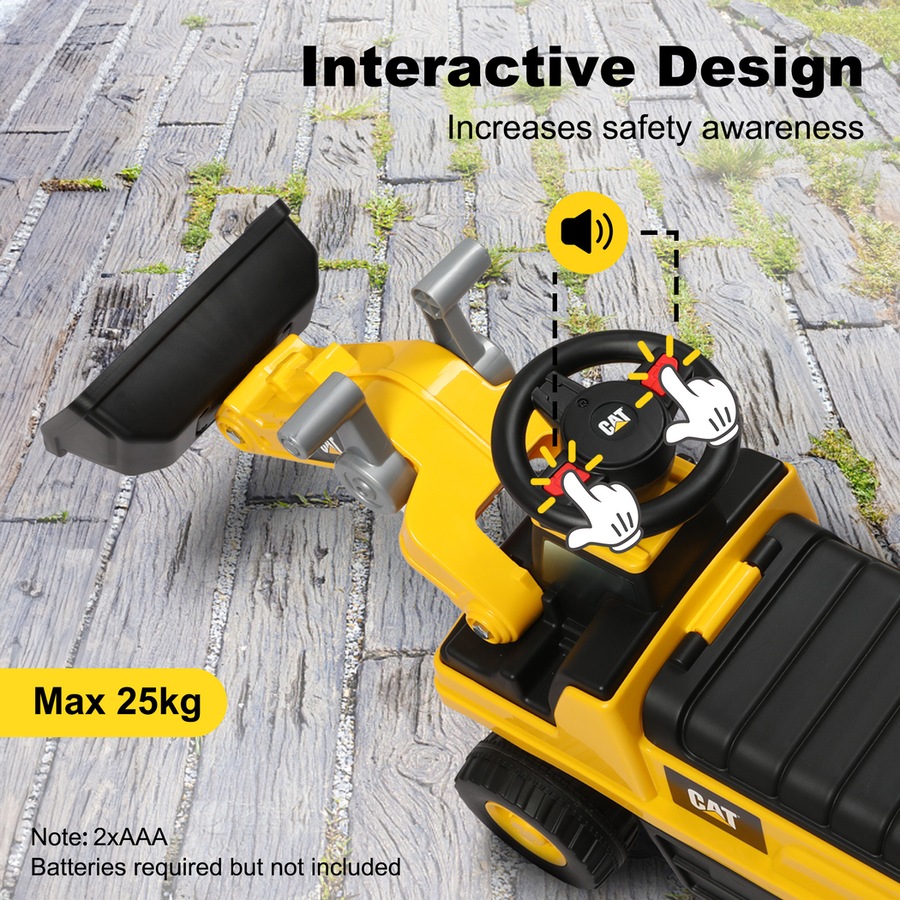 Traderight Caterpillar Liscenced Ride On Bulldozer Sand Beach Toddler Play Toy Outdoor