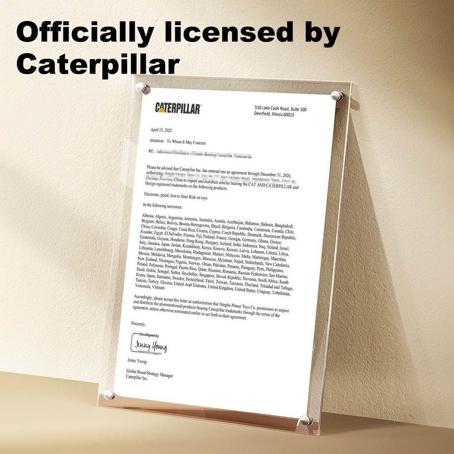 Traderight Caterpillar Liscenced Ride On Bulldozer Sand Beach Toddler Play Toy Outdoor