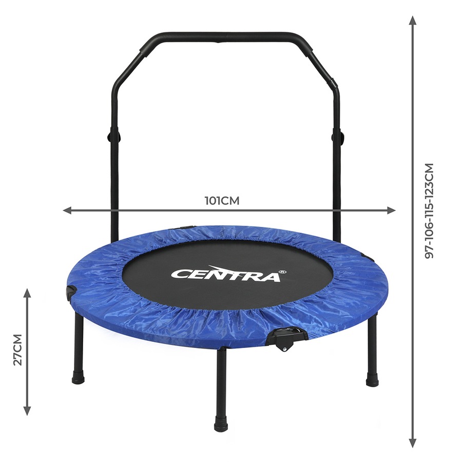 Centra 40" Mini Trampoline Rebounder Folding Fitness Exercise Home Gym Indoor