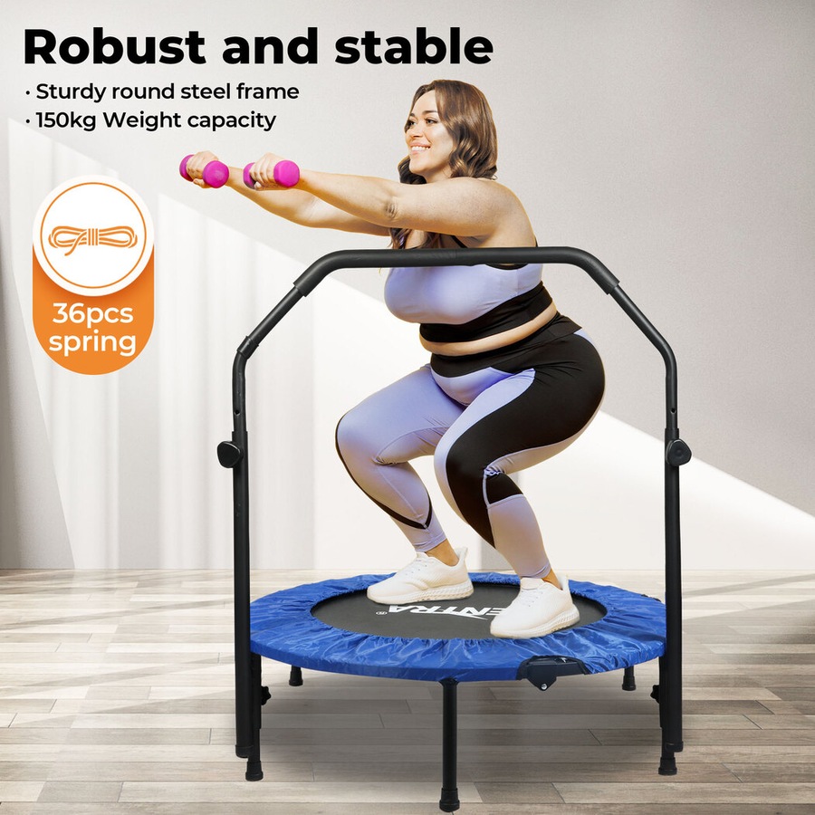 Centra 40" Mini Trampoline Rebounder Folding Fitness Exercise Home Gym Indoor