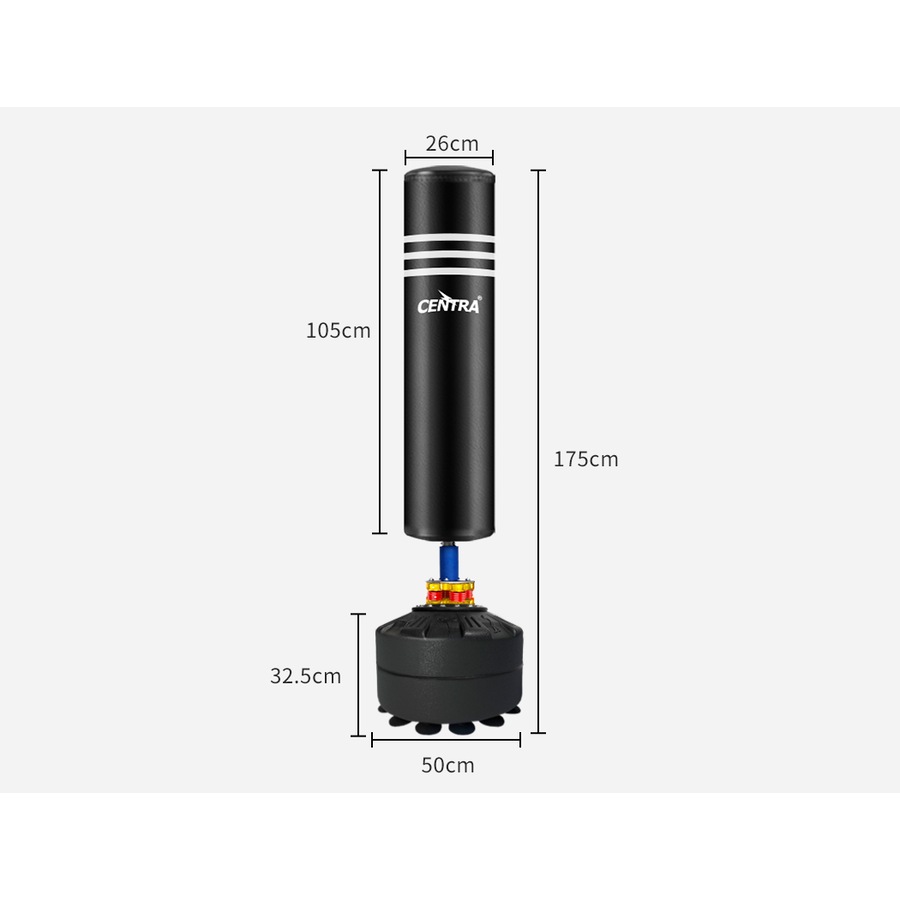 Centra Boxing Punching Bag Free Standing Speed Bag Dummy UFC Kick Training 175cm