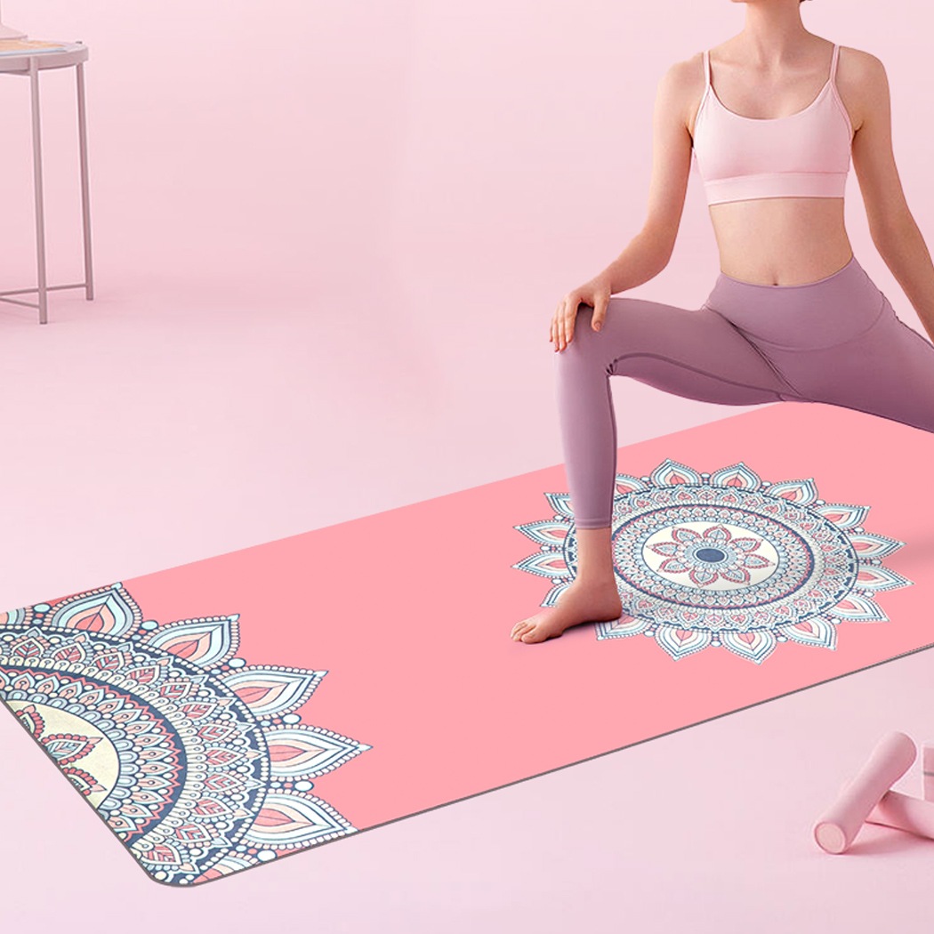 Centra Yoga Mat Foldable Non-Slip Exercise Fitness Lightweight Workout Carry Bag Australia