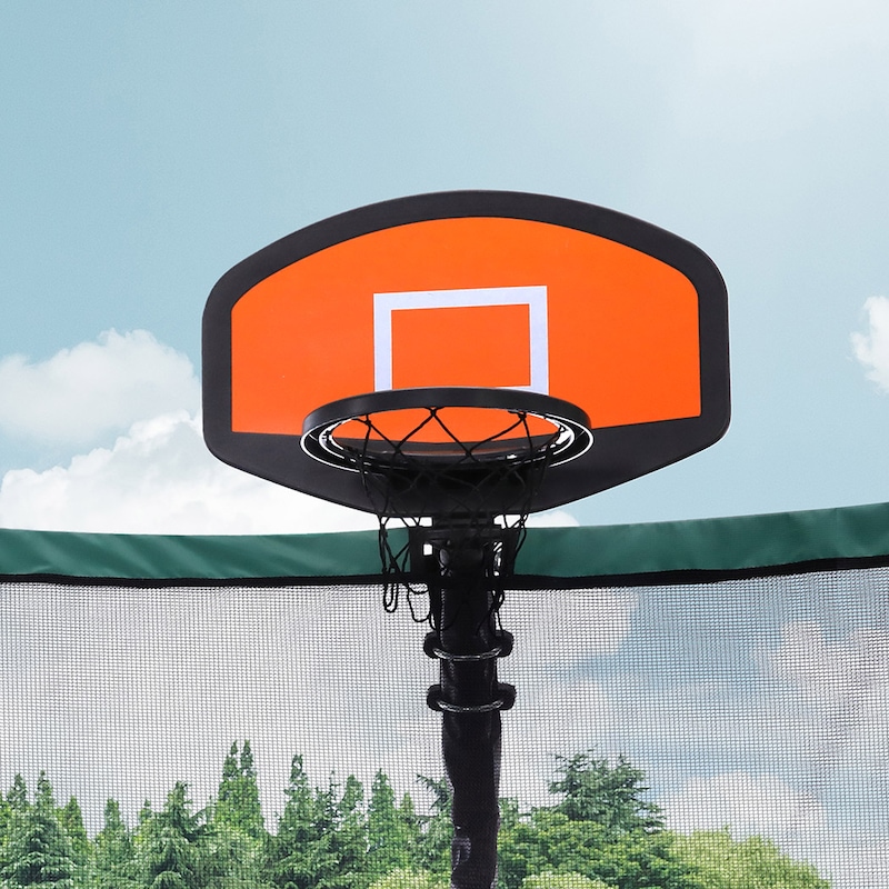 Buy Centra Trampoline Basketball Set Kids Basketball Hoop Ring ...