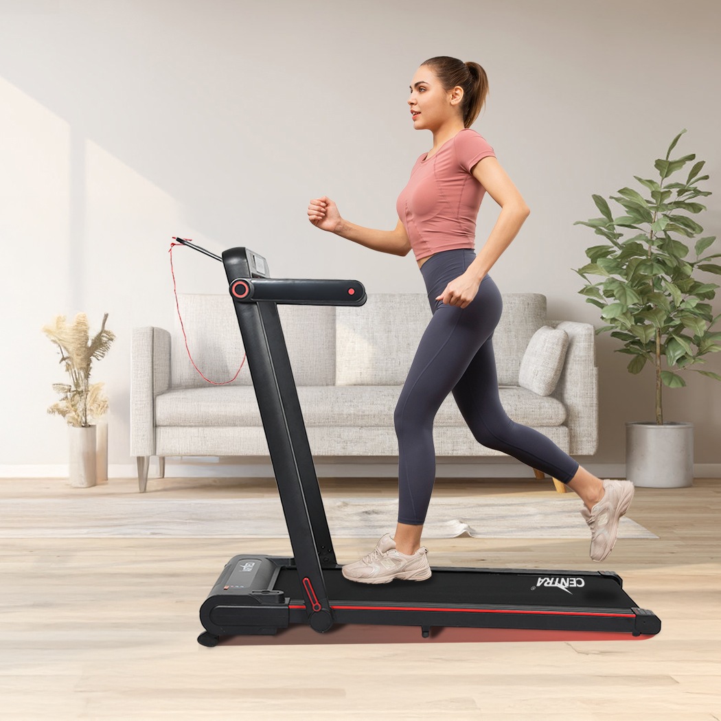 Centra Treadmill Foldable Walking Pad Remote Control LED Display Home Fitness Australia