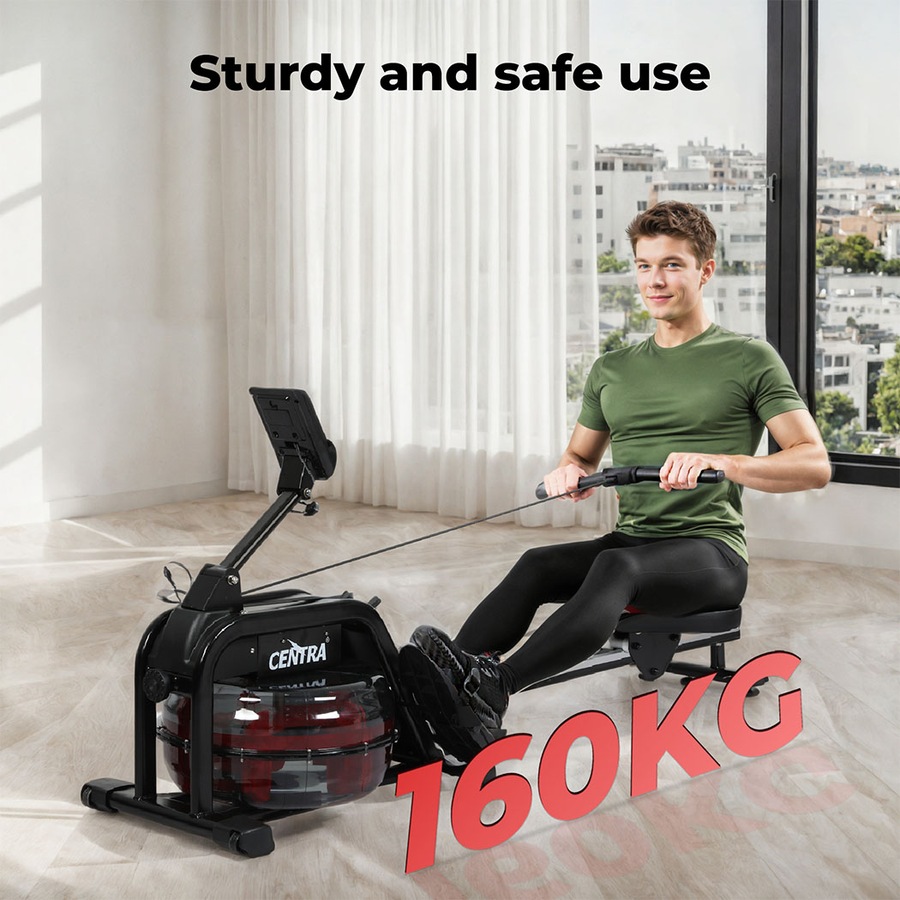 Buy Centra Water Rowing Machine Resistance Exercise - Everyday Rewards Shop