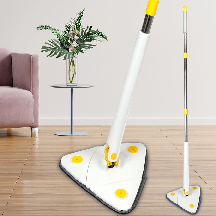 Buy Cleanflo Spin Mop with 5 Heads - White - Everyday Rewards Shop