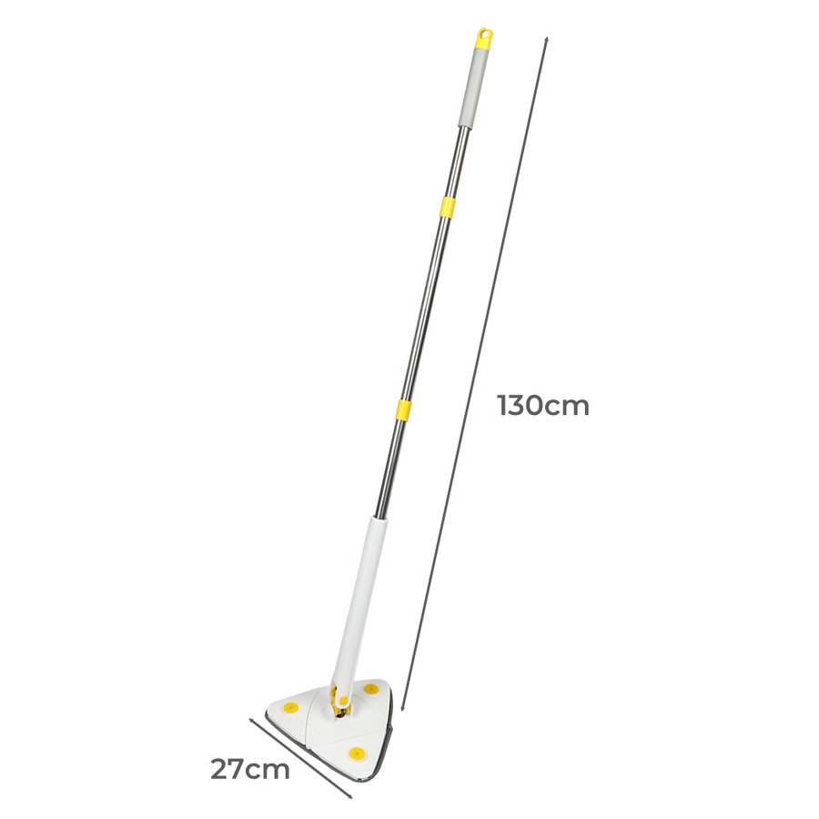 Cleanflo Spin Mop with 5 Heads - White