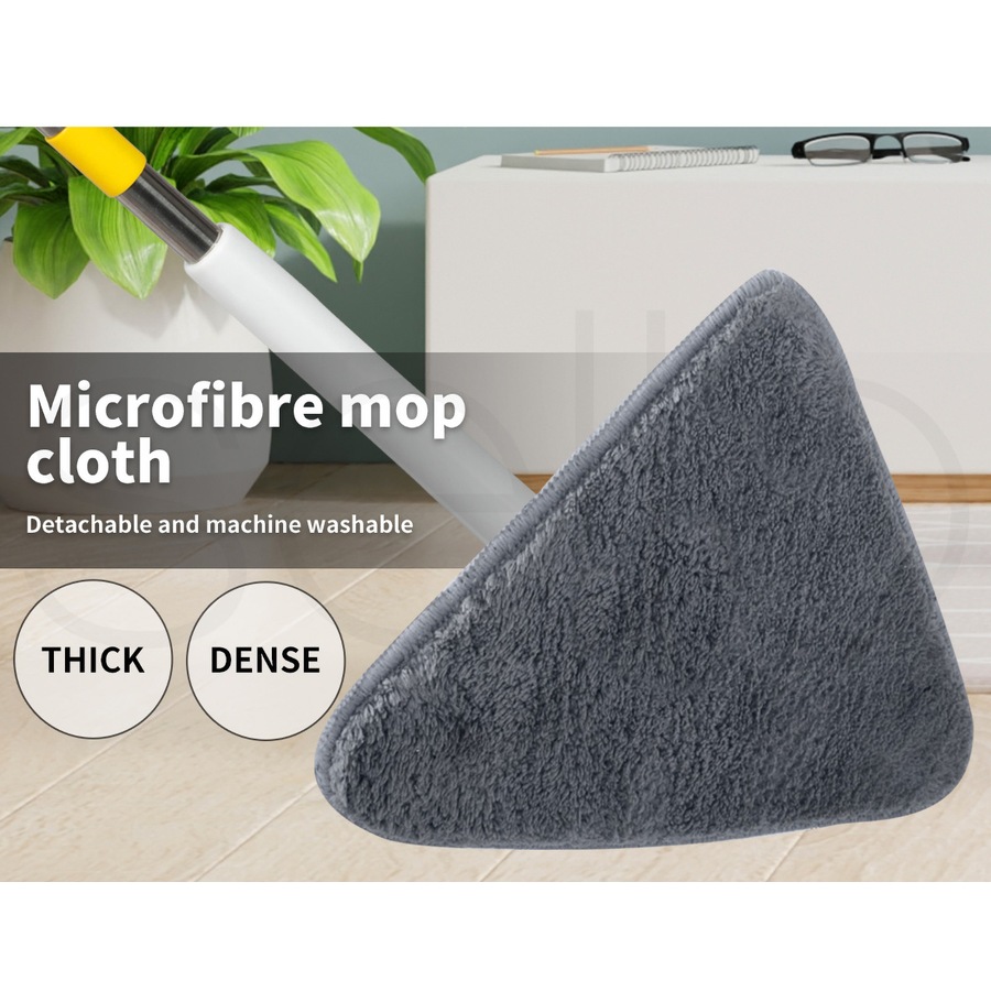 Cleanflo Spin Mop with 5 Heads - White