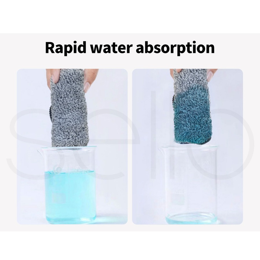 Cleanflo Spin Mop with 5 Heads - White