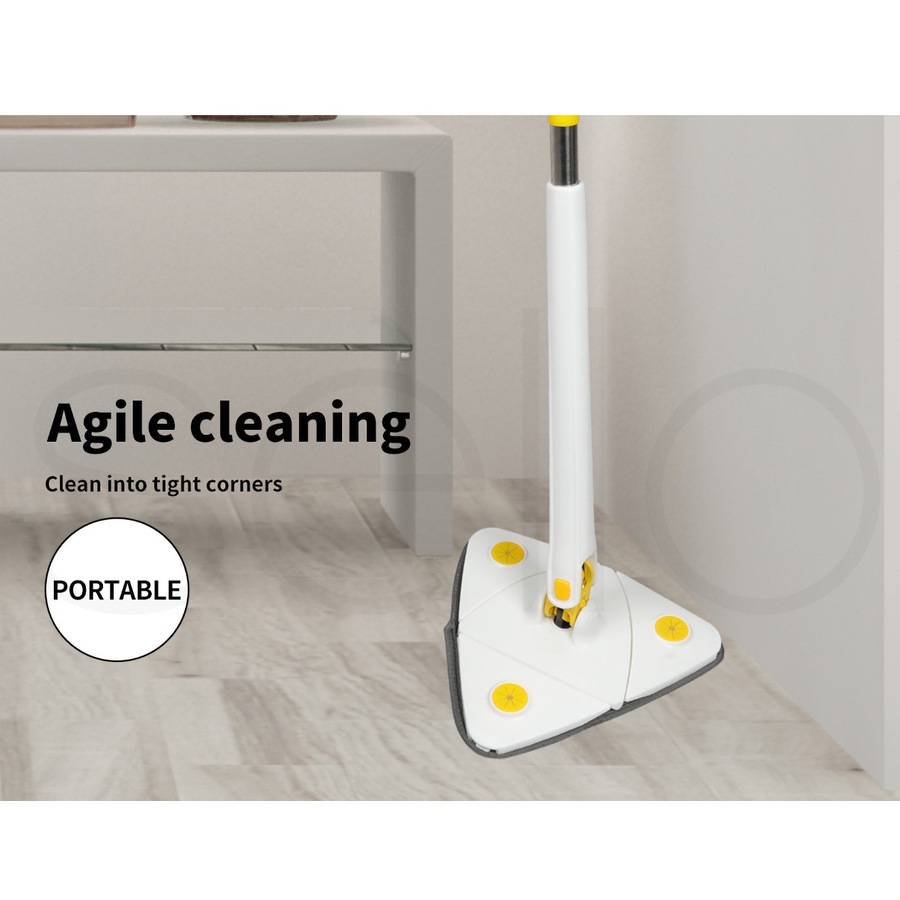 Cleanflo Spin Mop with 5 Heads - White