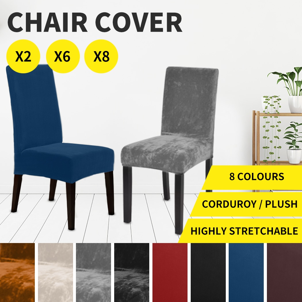 Corduroy best sale chair covers