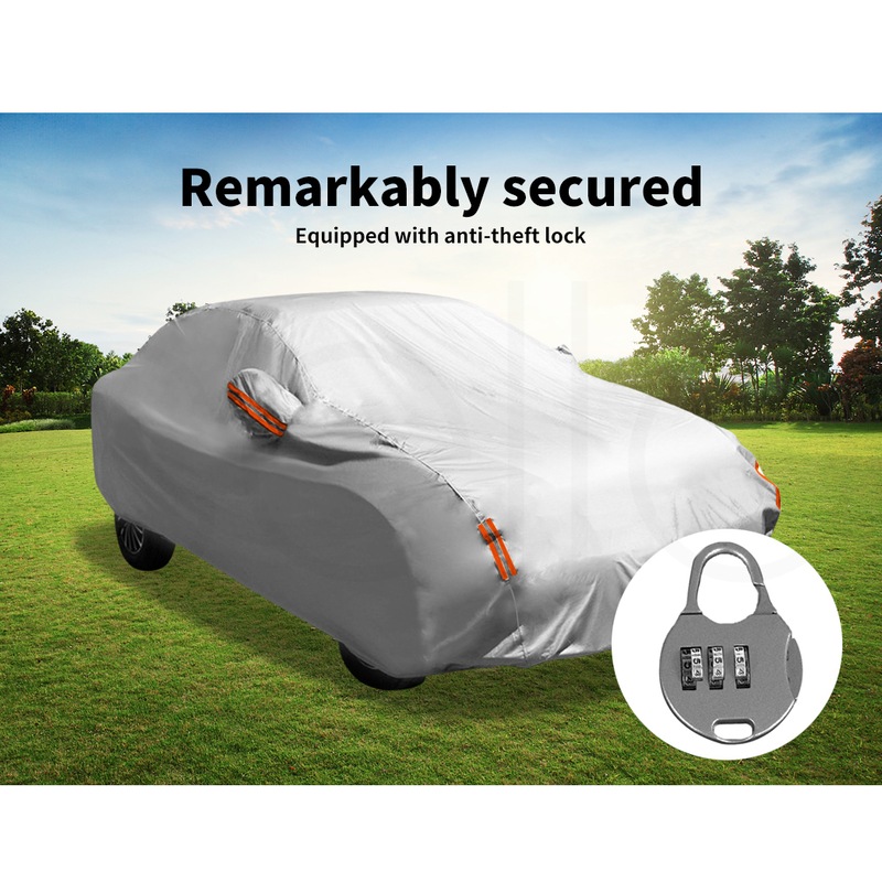 Waterproof Large Full Car Cover Double thicker Breathable UV Dust