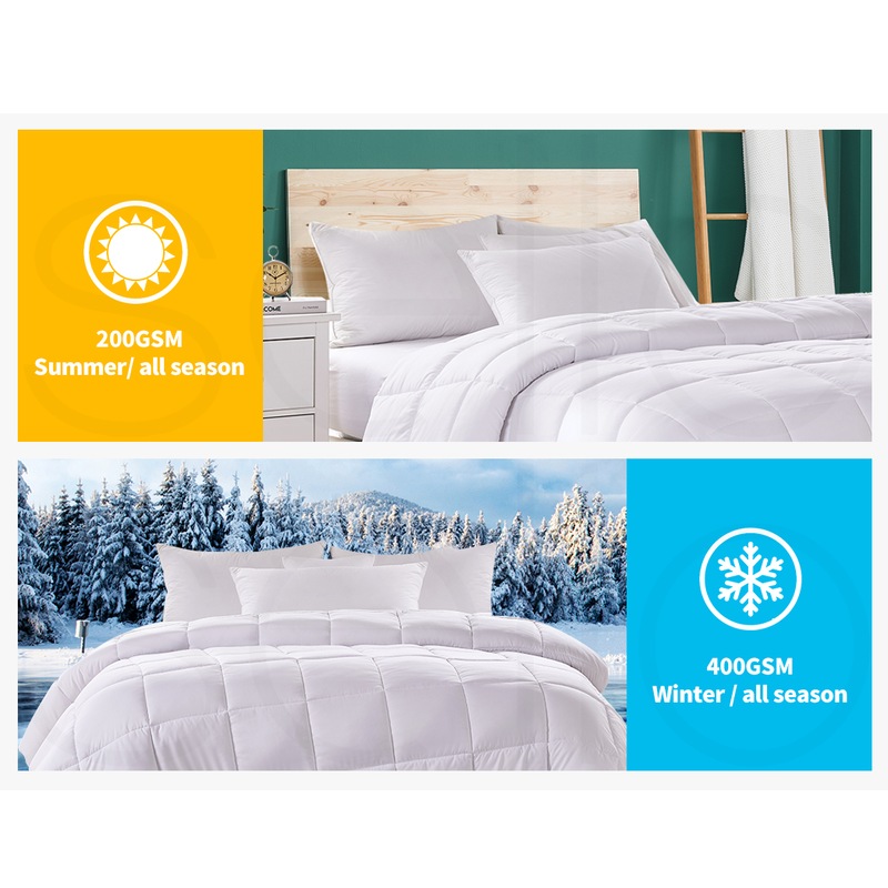 Buy Dreamz Bamboo Quilt Summer Winter Microfibre Blanket Duvet Doona