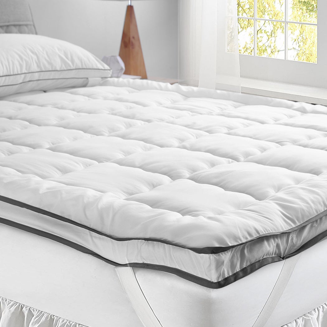Dreamz Pillowtop Mattress Topper Luxury Bedding Mat Pad Protector Cover All Size