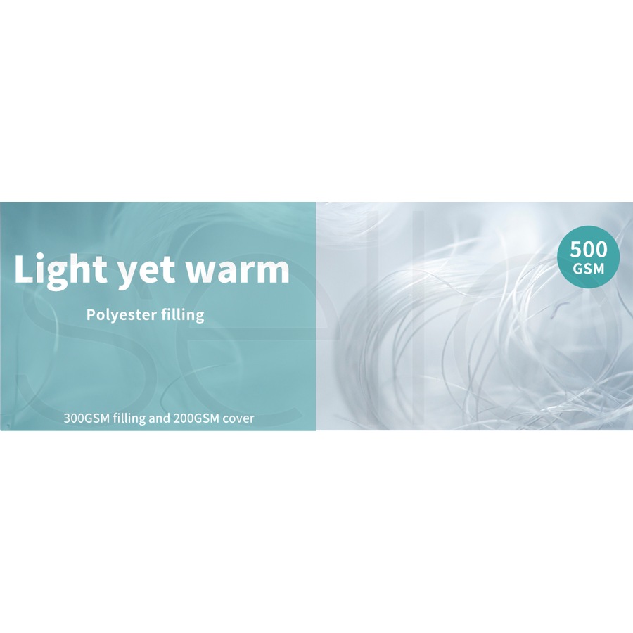 500GSM DreamZ Velvet Quilt Doona Blanket King Size - Grey