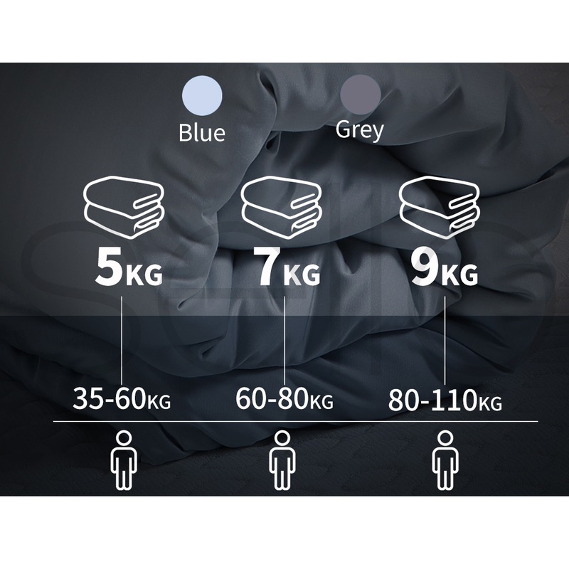 Buy DreamZ Weighted Blanket Bamboo Single Double Heavy Gravity Deep