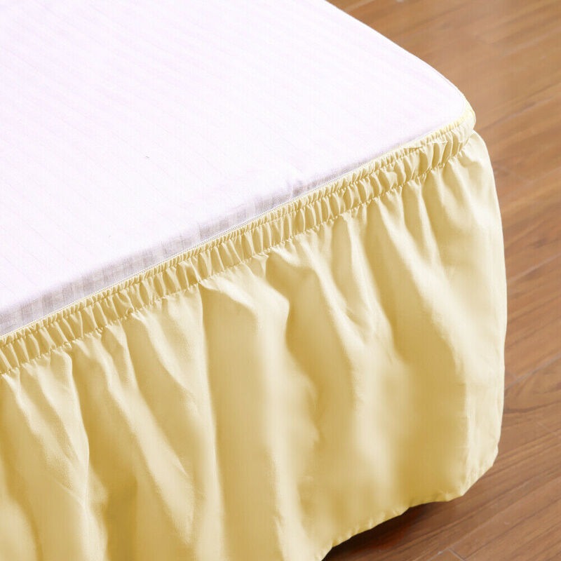Buy DreamZ Elastic Bed Skirt Dust Ruffle Easy Fit Wrap Around Double Queen King Size MyDeal