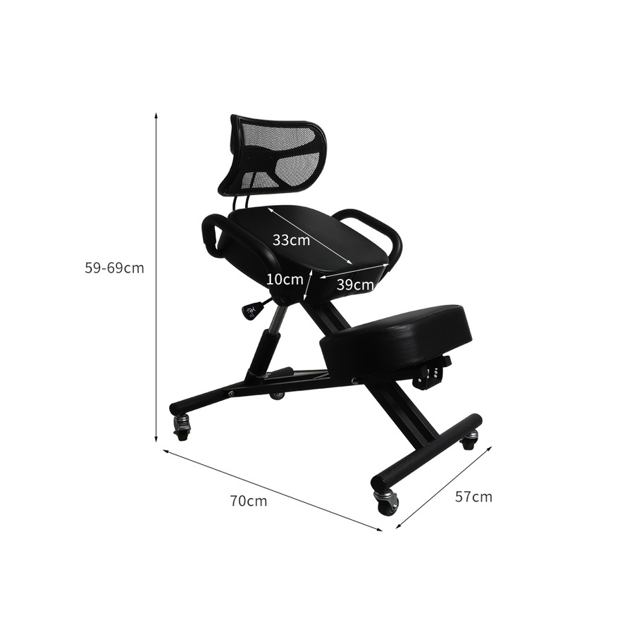 Levede Adjustable Ergonomic Kneeling Chair with Backrest