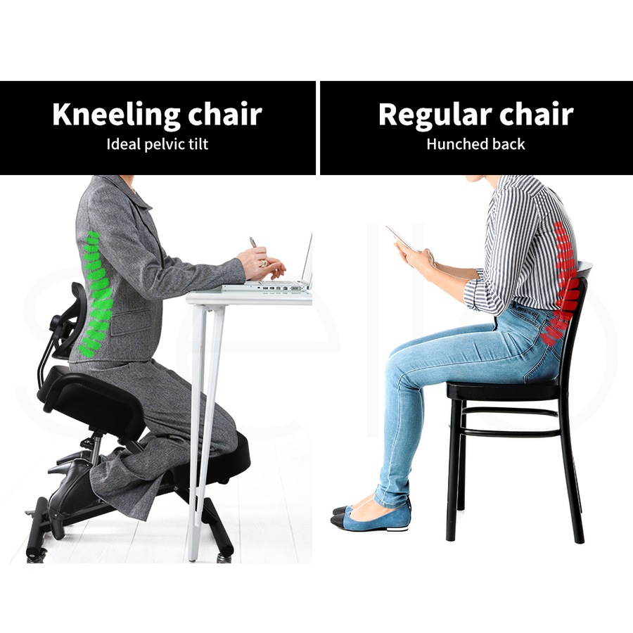 Levede Adjustable Ergonomic Kneeling Chair with Backrest