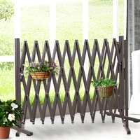 Traderight Security Fence Gate Pet Safe Steel Trellis Barrier Door Traffic Indoor Outdoor