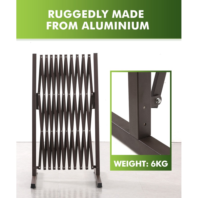 Garden Gate Safety Gate Metal Indoor Outdoor Expandable Fence Barrier