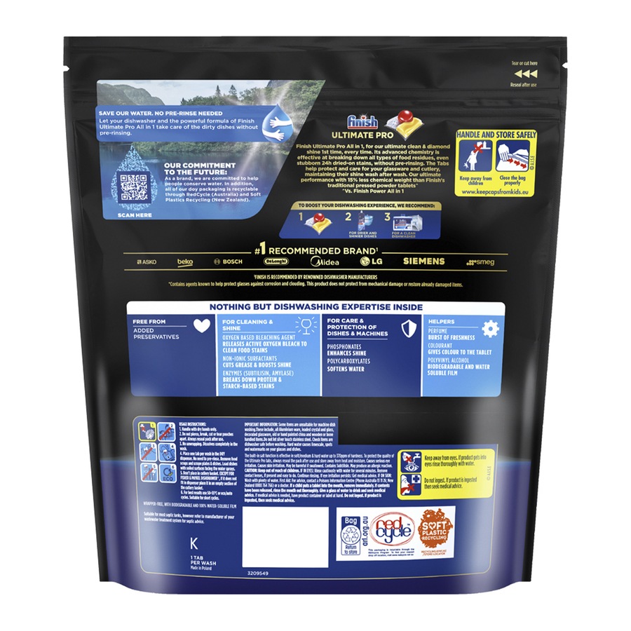 Finish Ultimate Pro Lemon Dishwasher Tablets - 325 Tabs