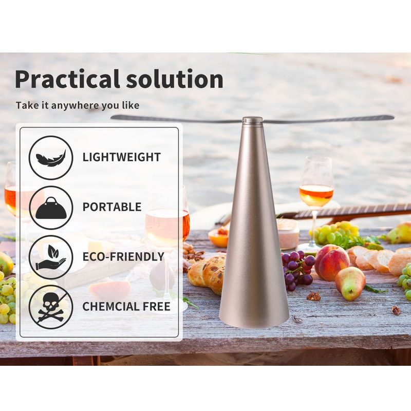 Buy Auto Fly Trap Repellent Fan USB Rechargeable Outdoor Keep Bugs Away