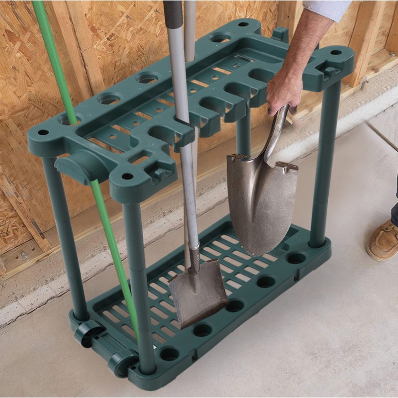 Garden Tool Organiser Handle Holder Green Buy Gardening Tools 2212418