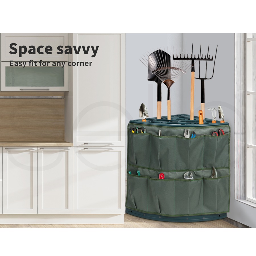 Traderight Garden Tools Rack Farm Shed Garage Storage Long Short Handles Organizer Holder