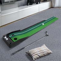 Centra Golf Putting Mat 250cmx40cm Portable Auto Return Practice Indoor Outdoor