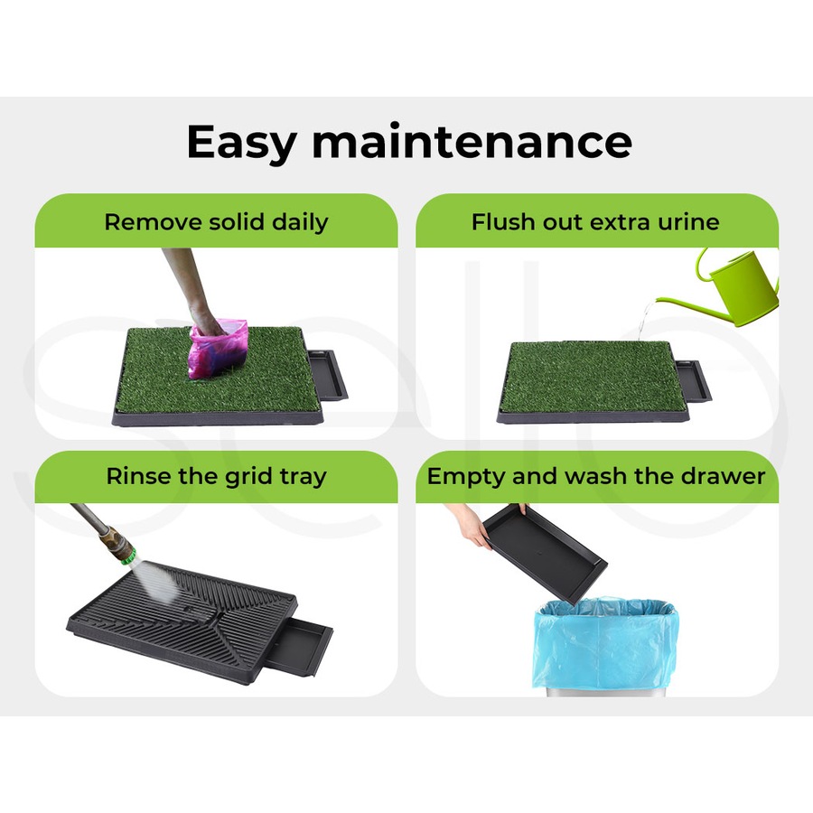 PaWz Grass Potty Dog Pad Training Pet Puppy Indoor Toilet Artificial Trainer Portable